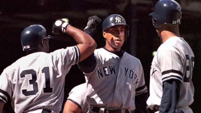 Bernie Williams 1996 New York Yankees World Series Men's Home Cooperstown  Jersey