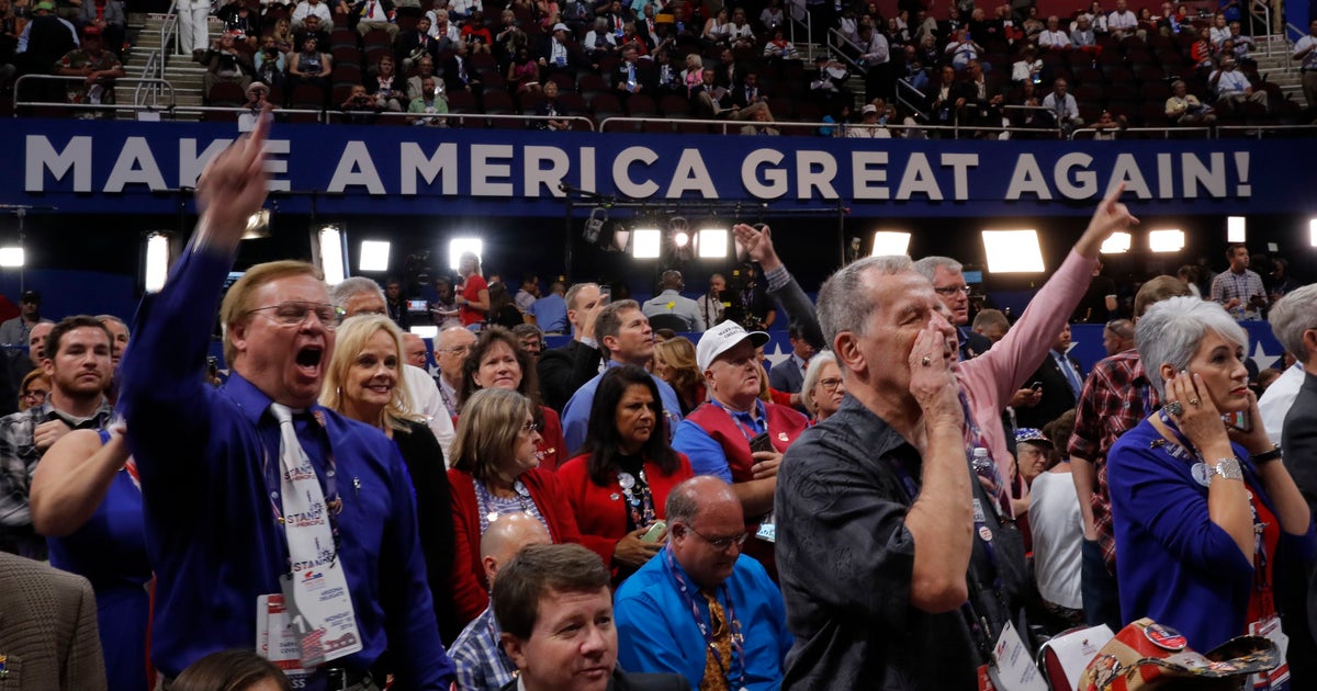 Delegates adopt rules report after chaos erupts at GOP convention - CBS ...