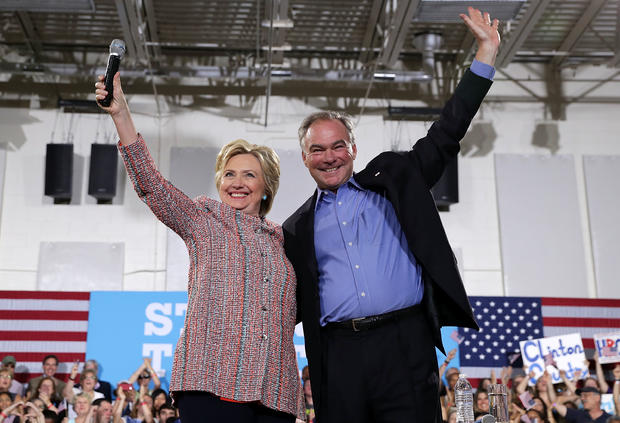 Hillary Clinton Campaigns With Tim Kaine In Virginia 
