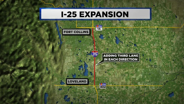 i-25 expansion map 