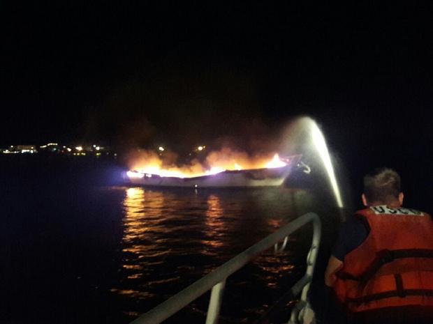 Coast Guard rescues man after sailboat explosion 