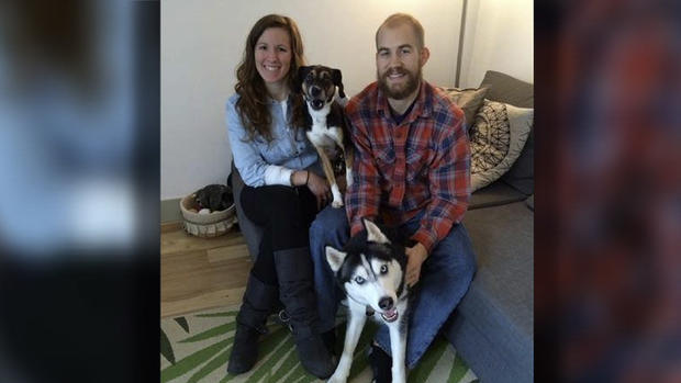 Kelly Bollig, Her Husband And Dogs 