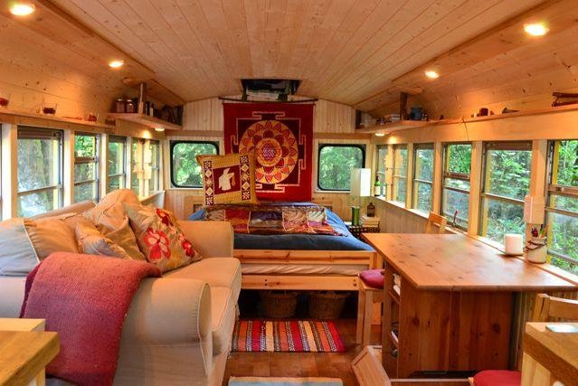 9 bus homes that are way too cool for school