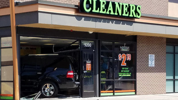 SUV into cleaners pic 