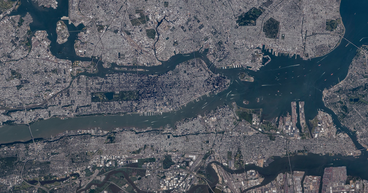 Stunning photo shows New York City from space - CBS News