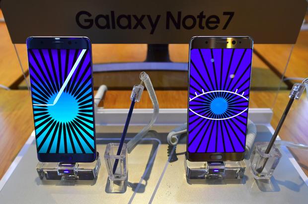 Samsung Galaxy Note7 smartphones 