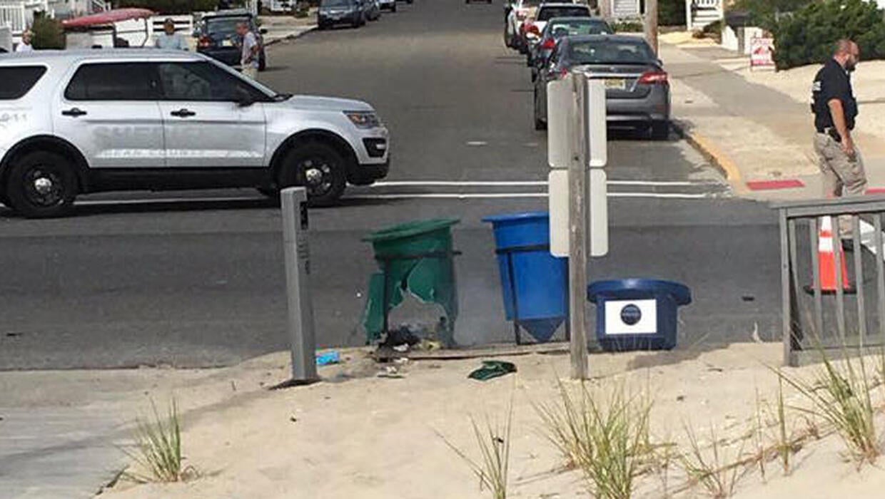 Pipe bomb explodes in trash can near Jersey Shore charity race CBS News