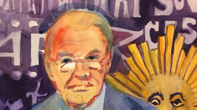 Bow tie artwork by Charles Osgood fans 