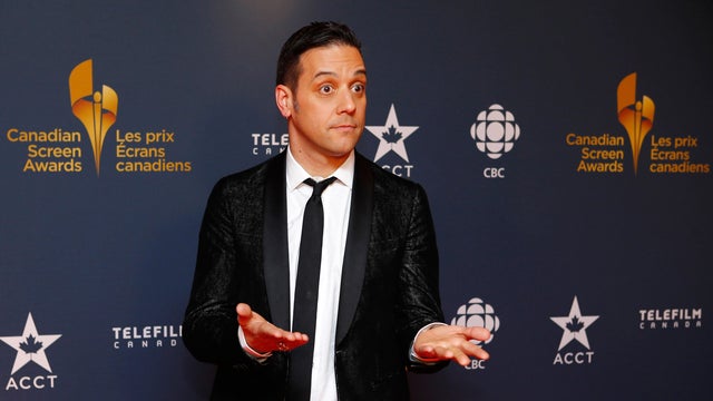 CBC personality George Stroumboulopoulos arrives on the red carpet at the 2014 Canadian Screen Awards in Toronto March 9, 2014. 