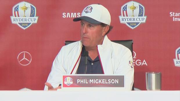Phil Mickelson at 2016 Ryder Cup 