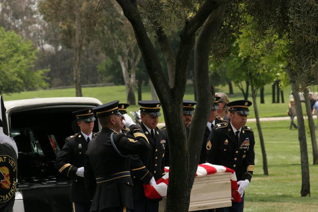 Sam Herr's military funeral 