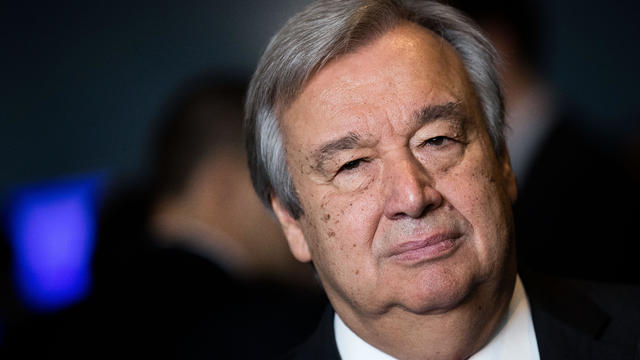 Newly elected United Nations Secretary-General Antonio Guterres waits to deliver remarks to the media at U.N. headquarters on Oct. 13, 2016, in New York City. 