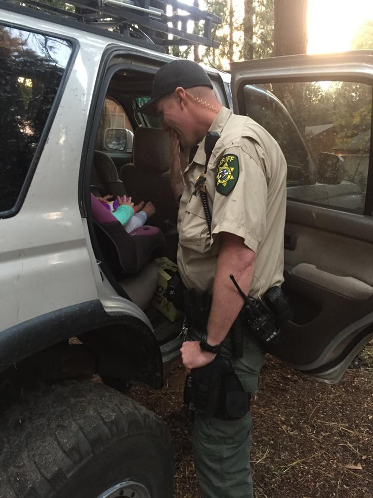 El Dorado County Sheriff #39 s Deputies Take Care Of Child Abandoned During