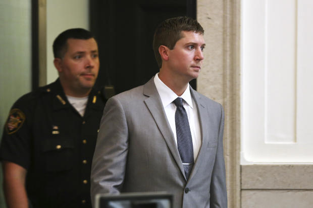 Ray Tensing re-enters Hamilton County Common Pleas Judge Megan Shanahan's courtroom after a short break in the jury selection process for his murder trial in Cincinnati Oct. 25, 2016. 