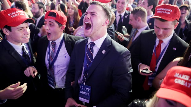 Trump supporters react