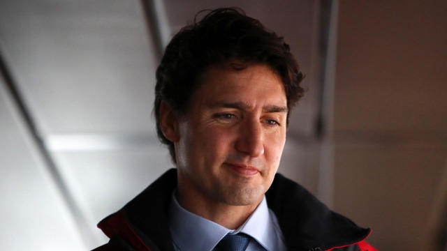 Canada’s Prime Minister Justin Trudeau tours the CCGS WIlfrid Laurier during a boat tour of Burrard Inlet near Vancouver, British Columbia, Canada, Nov. 7, 2016. 