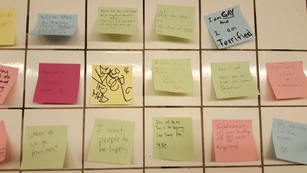 'Subway Therapy' Post-It Project 