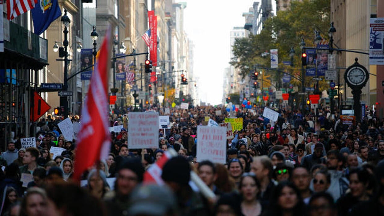 Anti-Trump protests carry on for fourth straight day after election ...