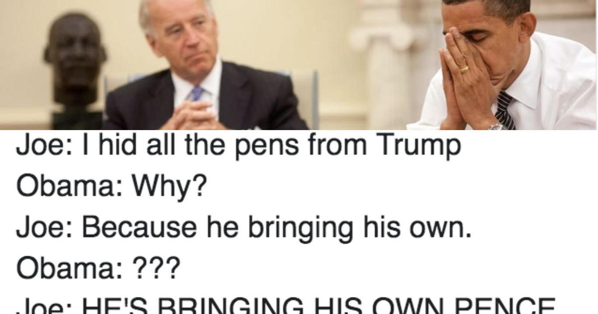 Ynkelig skrig stang Obama-Biden memes are the internet's comic relief after election - CBS News