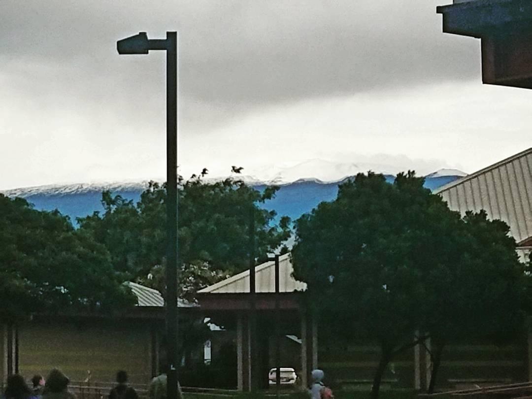 Stunning snow-blanketed Hawaii