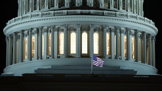 Flags at the U.S. Capitol have been lowered to half-staff to honor the former astronaut and U.S. Sen. John Glenn, who died at the age of 95, Dec. 8, 2016, in Washington. 