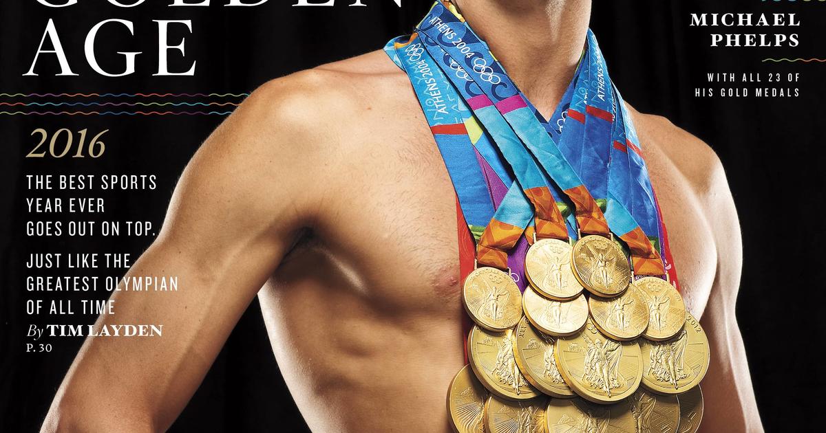 Michael Phelps Sports All 23 Gold Medals For SI Cover - CBS Baltimore