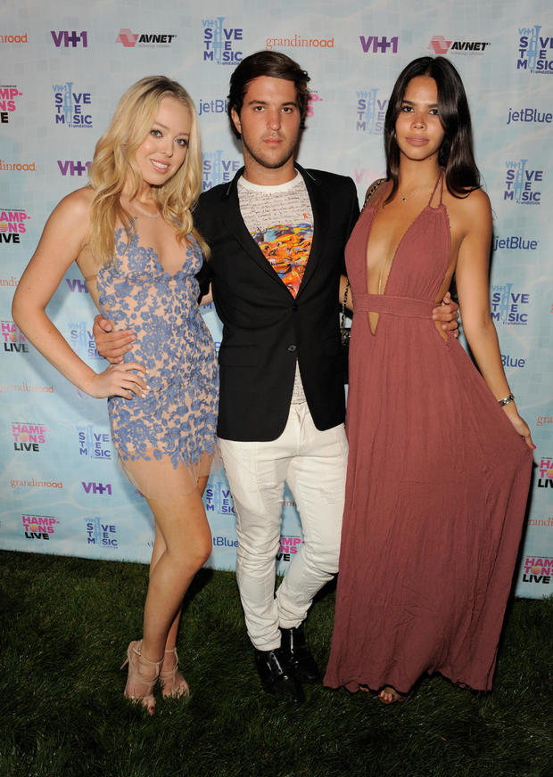 Tiffany Trump, Andrew Warren and Reya Benitez at the VH1 Save The Music Foundation’s “Hamptons Live” benefit in New York in 2015. 
