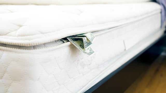 cash in mattress 