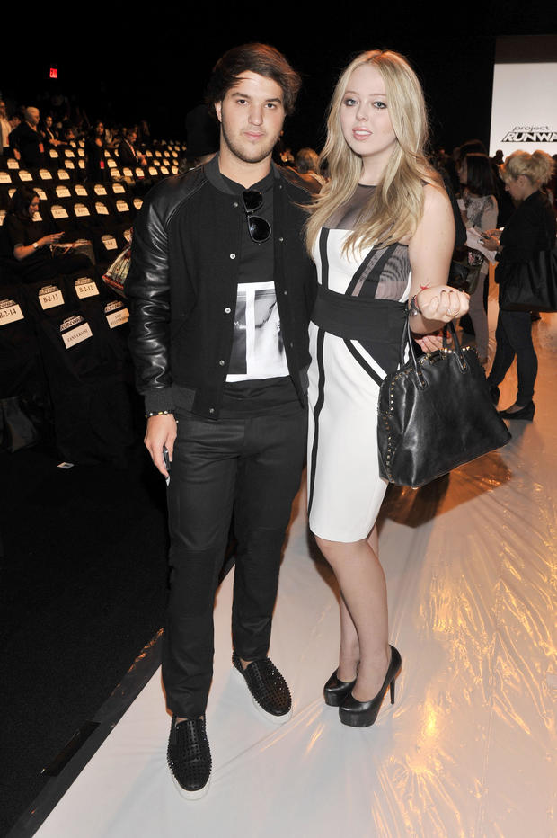 Tiffany Trump and Andrew Warren attend the Project Runway Spring 2014 fashion show during Mercedes-Benz Fashion Week in New York City in 2013. 