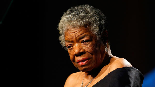 Maya Angelou speaks onstage during the 34th Annual AWRT Gracie Awards Gala at the New York Marriott Marquis on June 3, 2009, in New York City. 