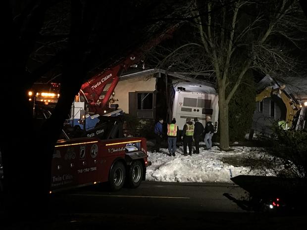 Bus Hits Columbia Heights Home 