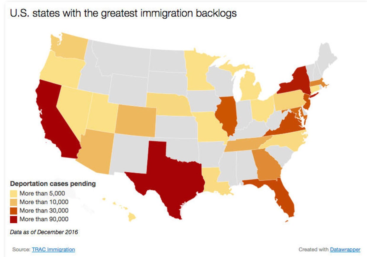 Overloaded U.S. immigration courts a "recipe for disaster" CBS News