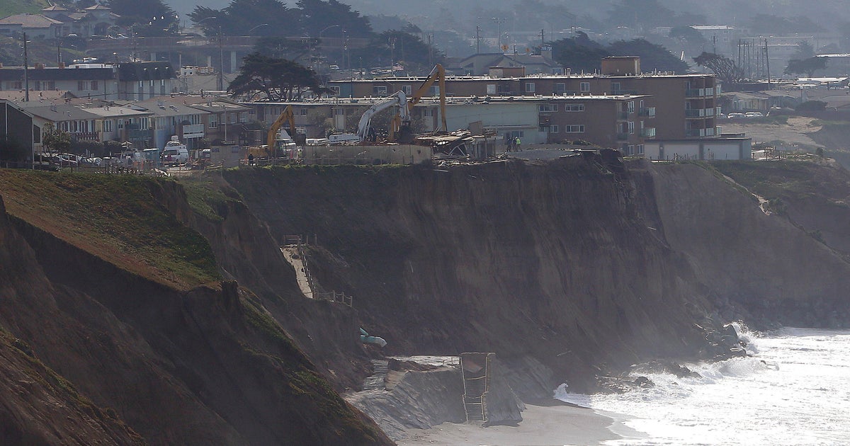 Storms preview sea-rise damage to California roads, cities - CBS News