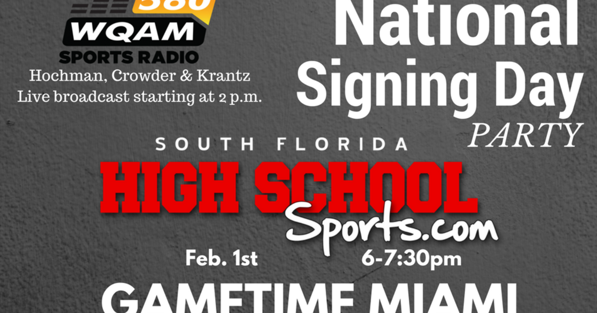 2017 National Signing Day Party CBS Miami
