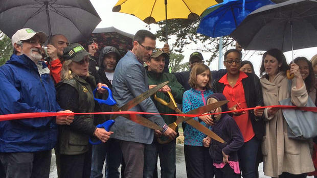 Mansell Streetscape Ribbon-Cutting Ceremony in McLaren Park 
