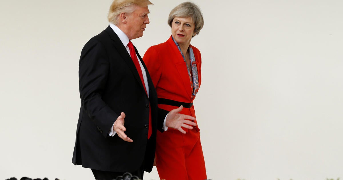 Trump Tweets "we Are Doing Just Fine" At Wrong Theresa May - CBS News