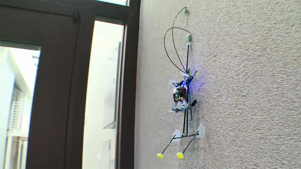 A Wall Climbing Drone Called SCAMP at Stanford University 