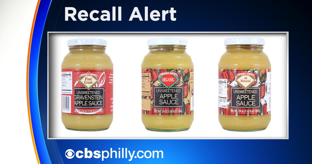 Trader Joe's Recalls Apple Sauce Due to Possible Glass CBS Philadelphia
