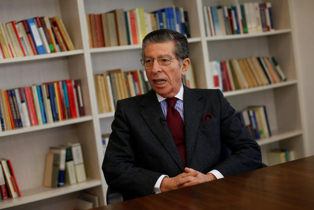 Manuel Magalhaes Silva, the lawyer of former CIA agent Sabrina de Sousa, attends an interview with Reuters in Lisbon 