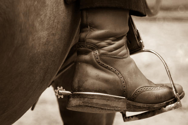 western boots cowboy horseback 
