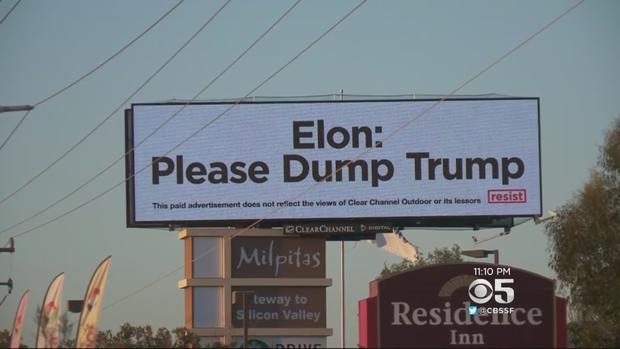 Elon Trump Billboard 
