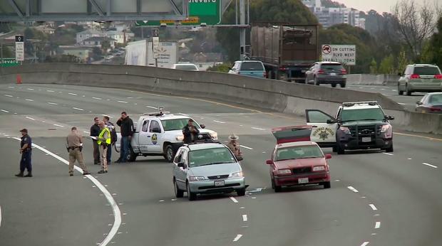 I-80 freeway shooting scene in Richmond 