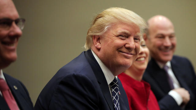 President Trump attends a listening session with CEOs of small and community banks at the White House in Washington March 9, 2017. 