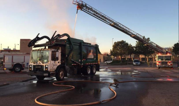 trash truck fire from CSpgsFD 