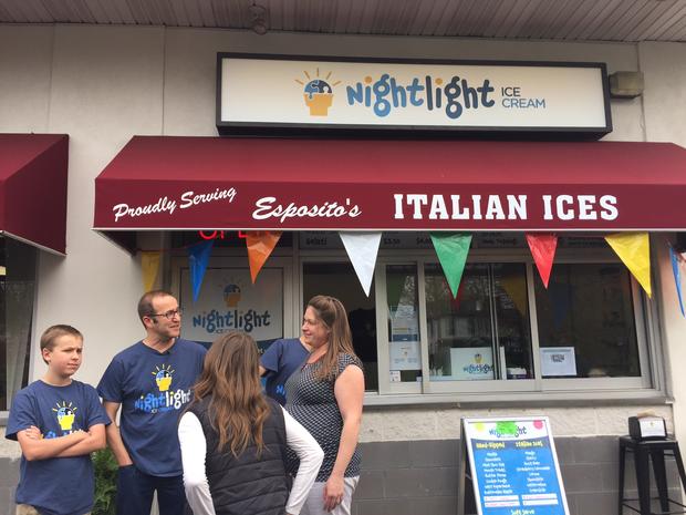 Family Using Ice Cream Window To Raise Awareness for Autism 