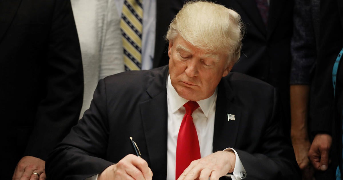 How many executive orders has Trump signed? CBS News