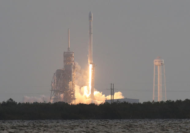 SpaceX Launches A Falcon 9 Rocket Equipped With Secretive Payload For The National Reconnaissance Office 