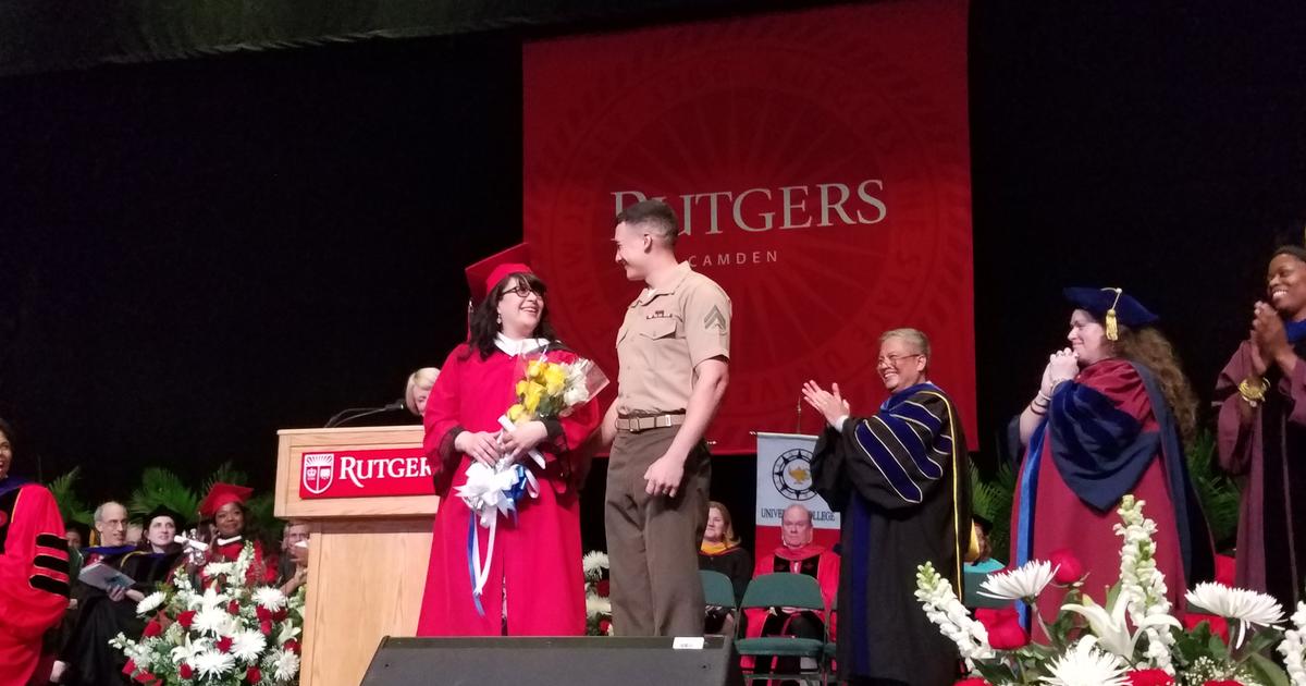 RutgersCamden Graduate Gets Graduation Surprise CBS Philadelphia