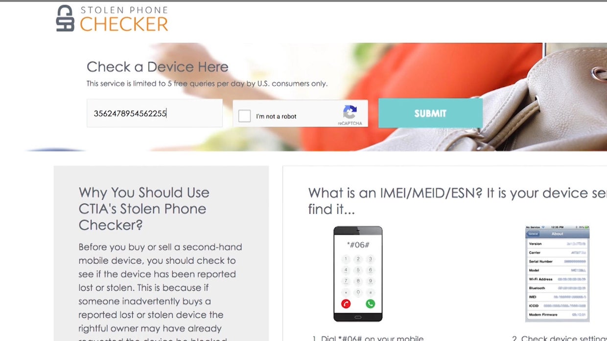 How to make sure that used phone wasn't lost or stolen CBS News