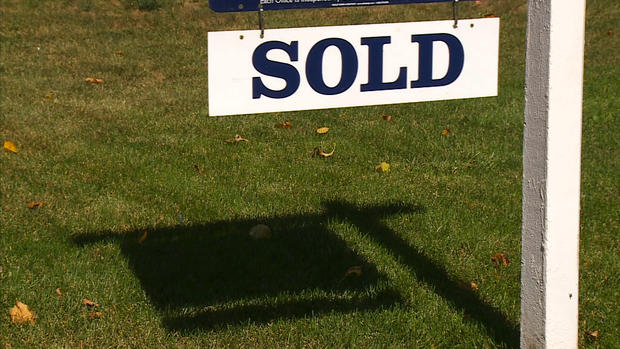 Houses Real Estate Sold Sign 